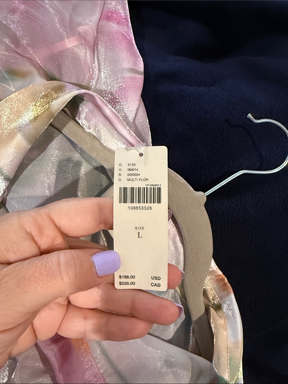 Anthropologie Pastel Watercolor Button-Down Dress in Pink, Blue, Green, Gold - Picture 5 of 6